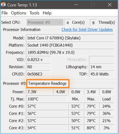 Open Hardware Monitor - Core temp, fan speed and voltages in a free  software gadget