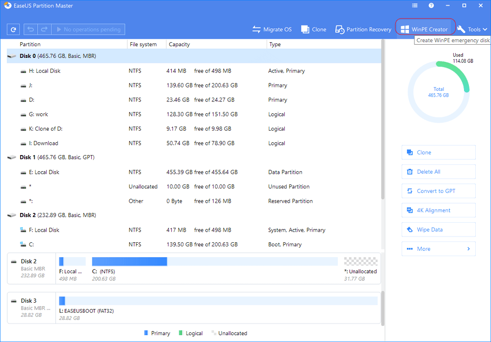 partition magic boot iso