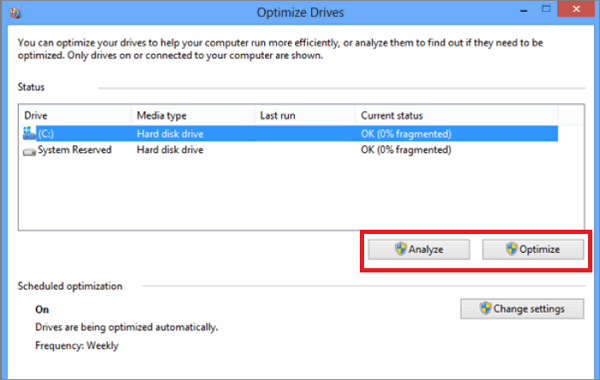Einstellungen ändern
