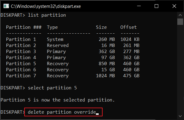 fix delete override