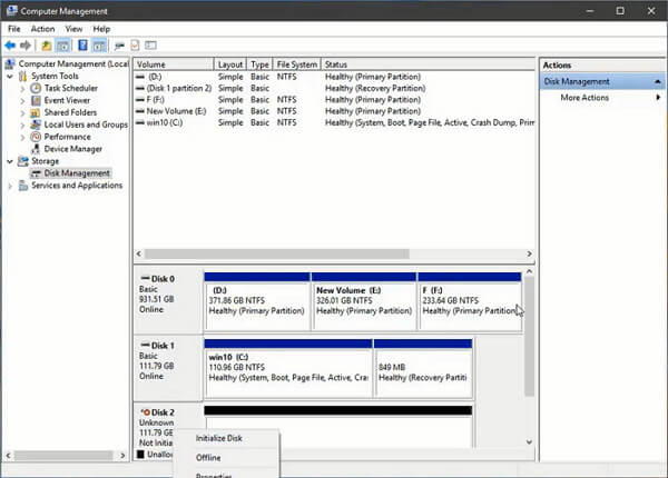 initialiser un SSD