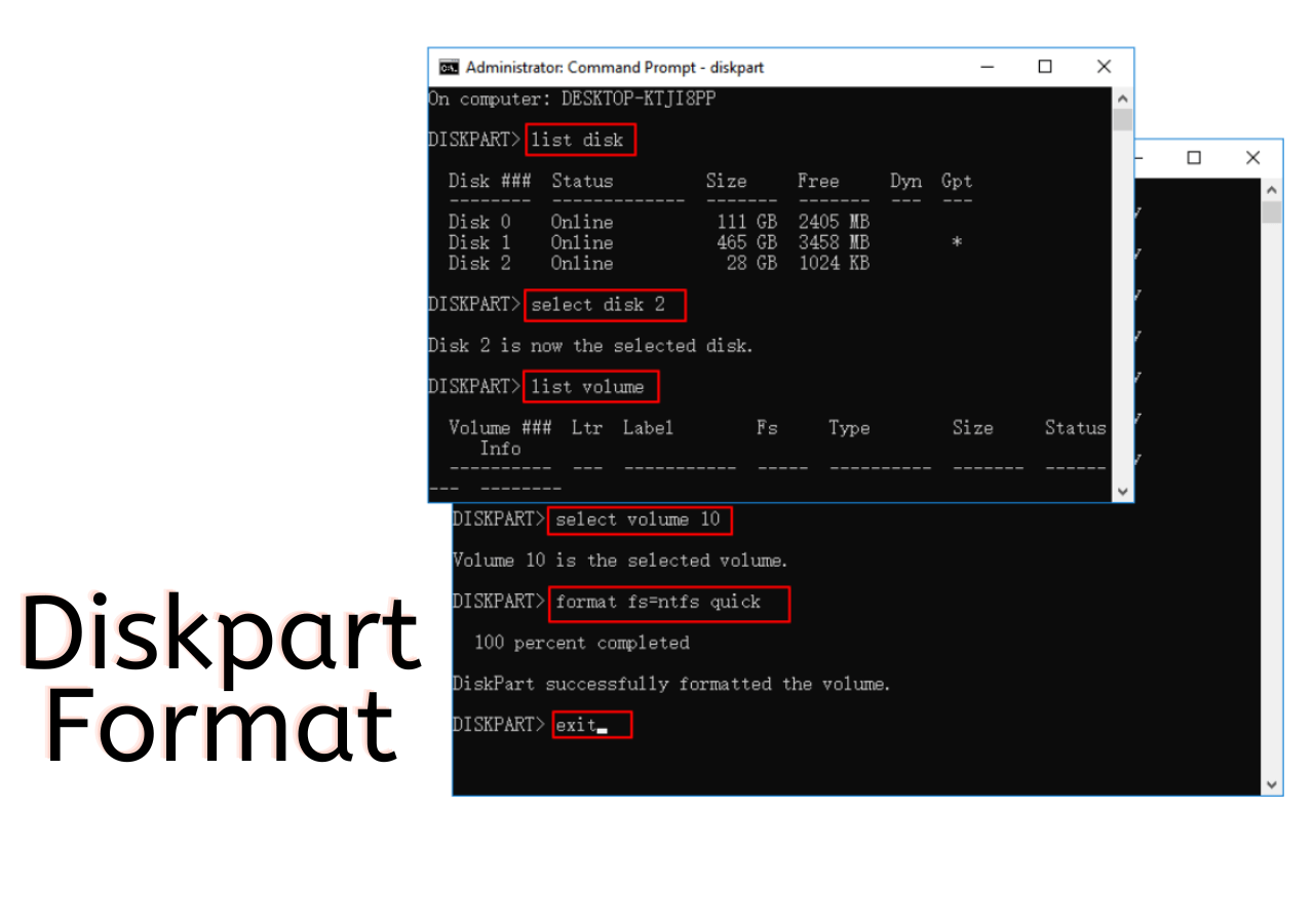 Format Hard Drive with DiskPart Format Command & Formatting [2023 Guide] EaseUS