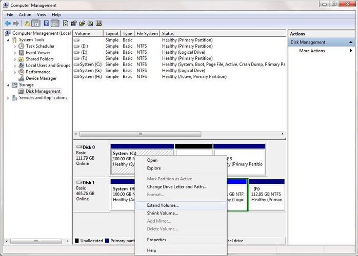 extend windows 10 partition