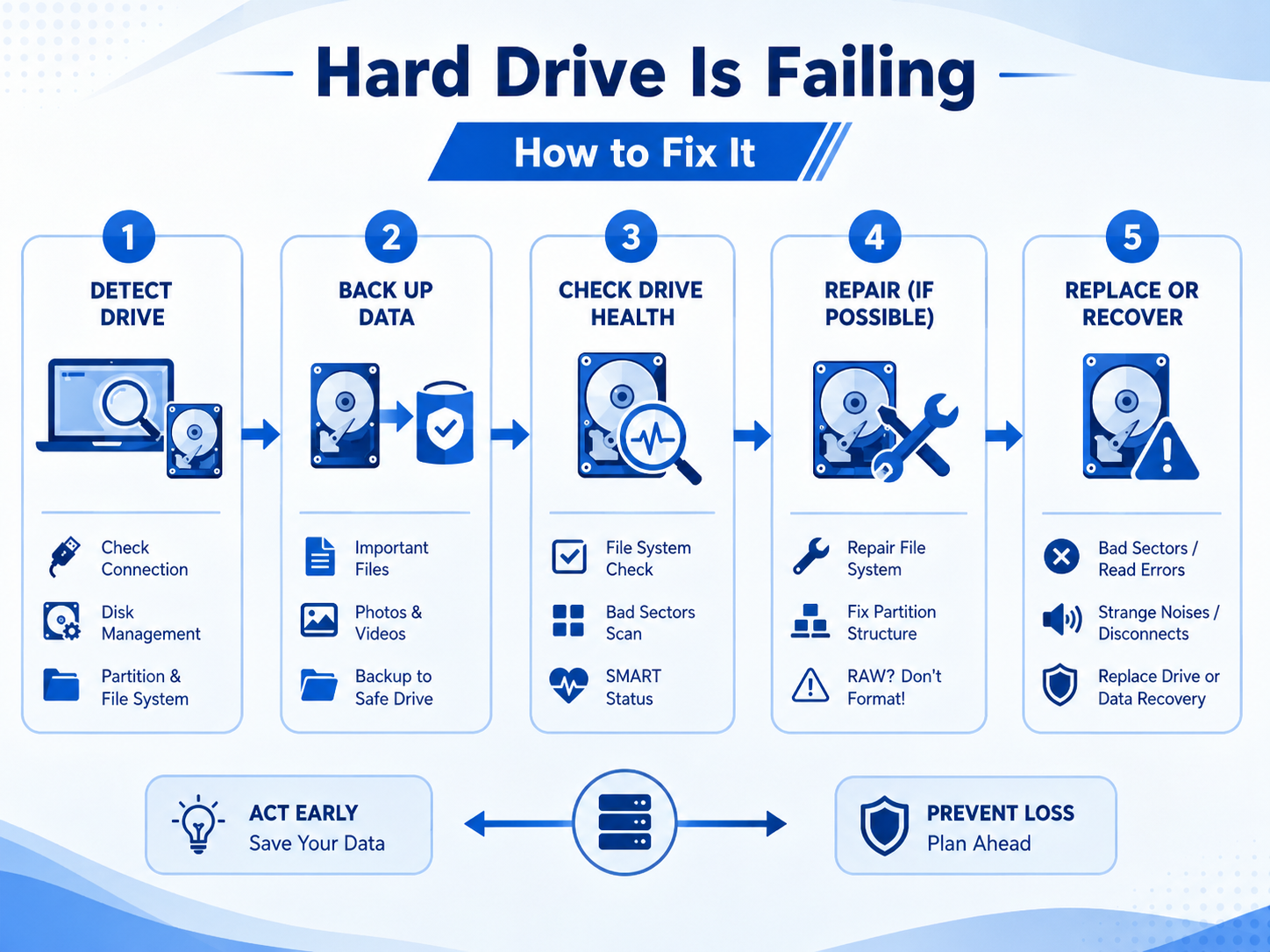 fix drive is failing