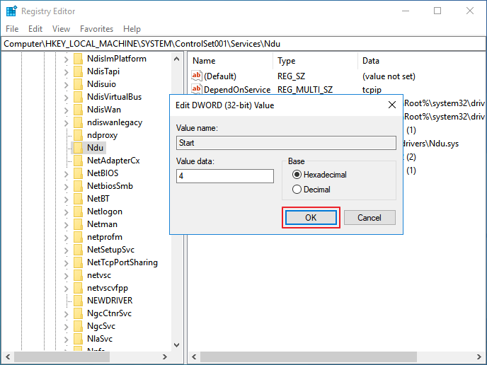 Disable NDU to fix high memory usage