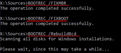 Repair corrupted MBR in Windows 7