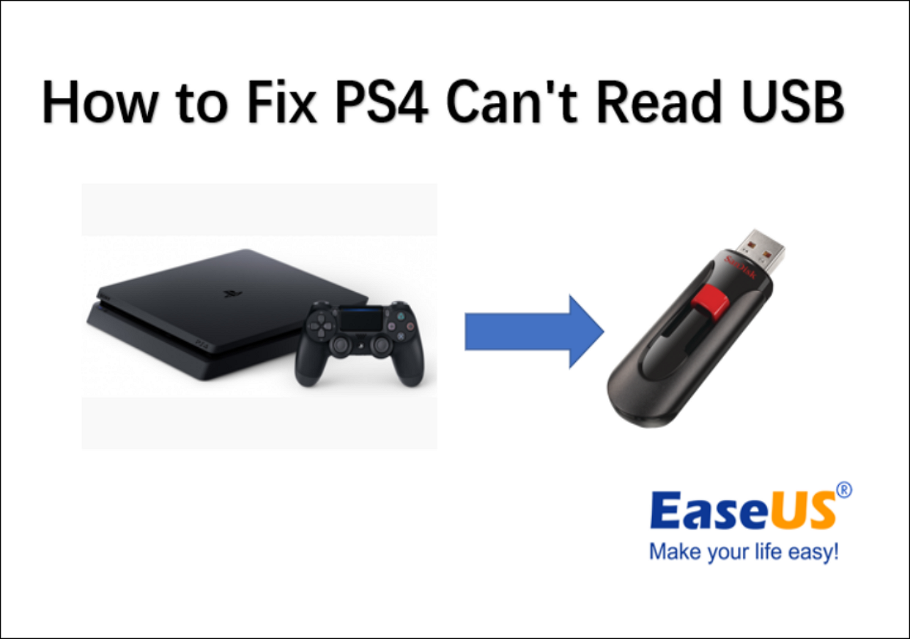 How to Fix PS4 Can't Read USB [2024 Full Guide]