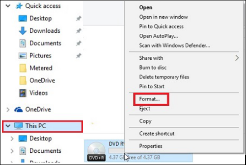 dobbelt Usikker Gooey How to Format DVD RW/CD with CD Formatter in Windows 10/11 [Erase  Available] - EaseUS