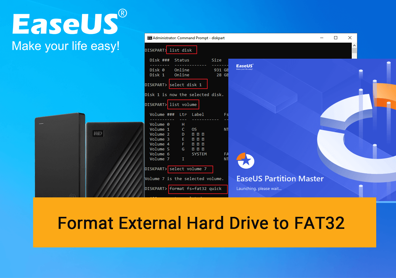 pulsåre Centimeter Kvalifikation How to Format HDD/External Hard Drive to FAT32 in Windows 11/10 [2023  Tutorial] - EaseUS