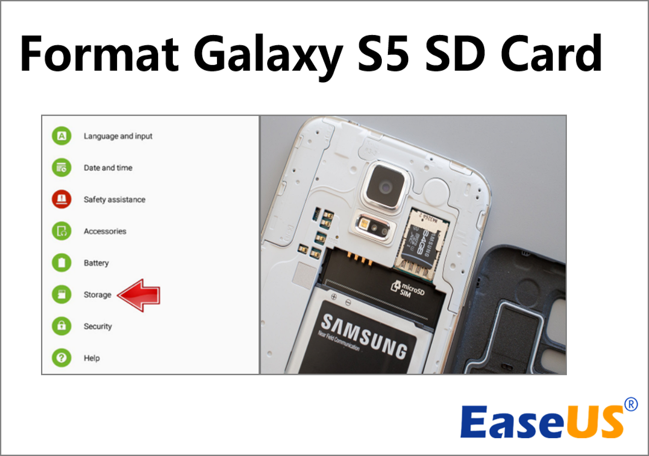 Luidspreker inval Ongewijzigd How to Format Galaxy S5 SD Card on Windows/Mac/Android - EaseUS