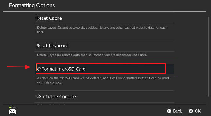 formatear tarjeta micro sd para Switch