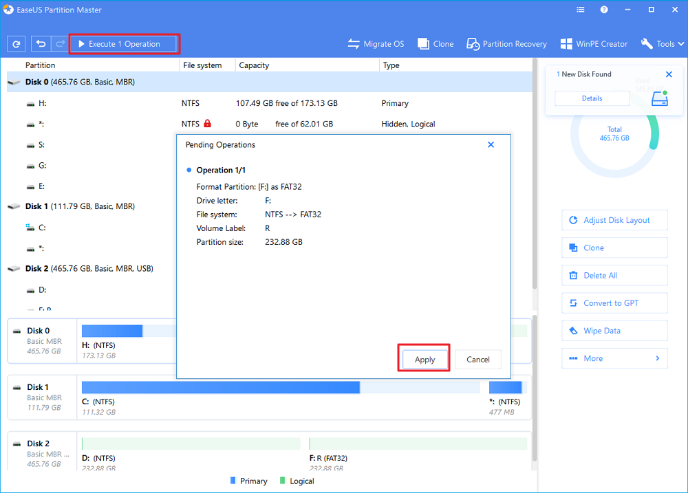 format external hard drive windows 7 efi