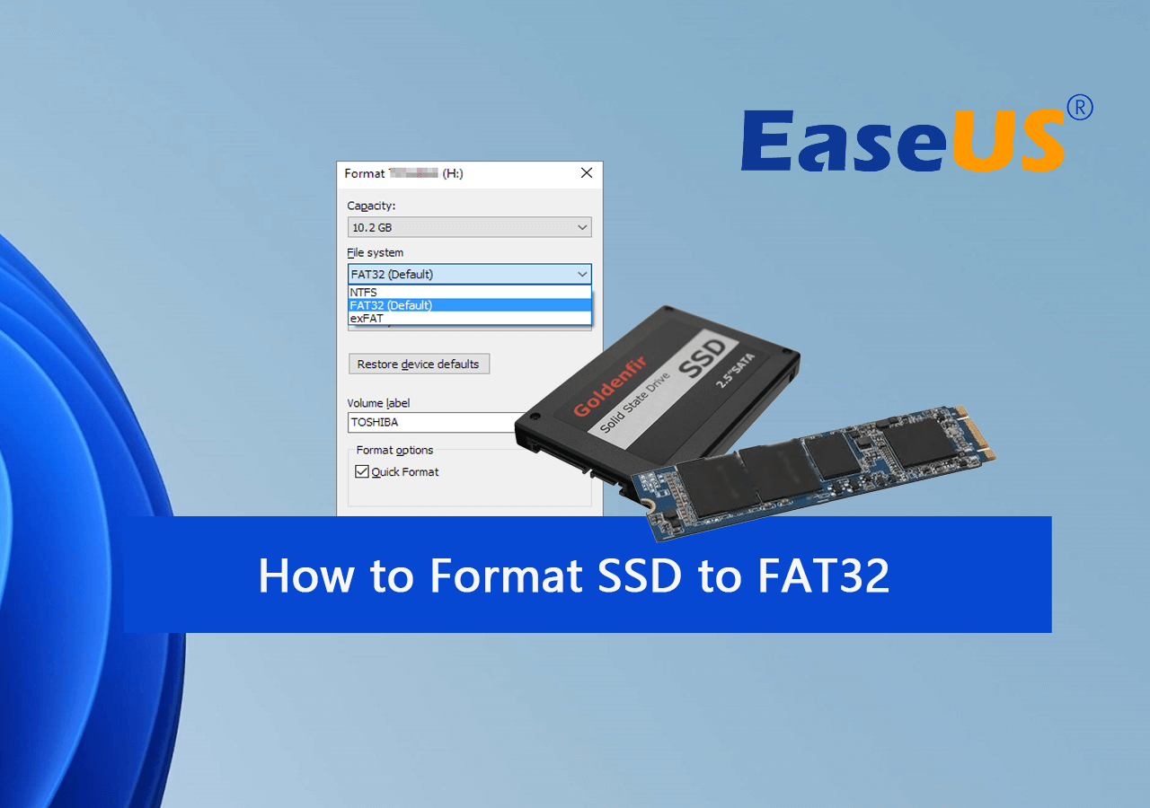 deep Energize Devise How to Format SSD to FAT32 in Windows 10/8/7 [2022 Beginners' Guie] - EaseUS