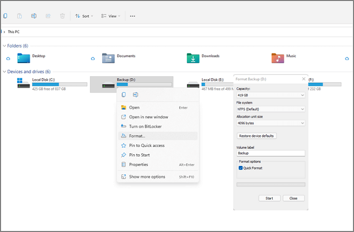 Si vous devez formater une carte SD en FAT32 sous Windows 10