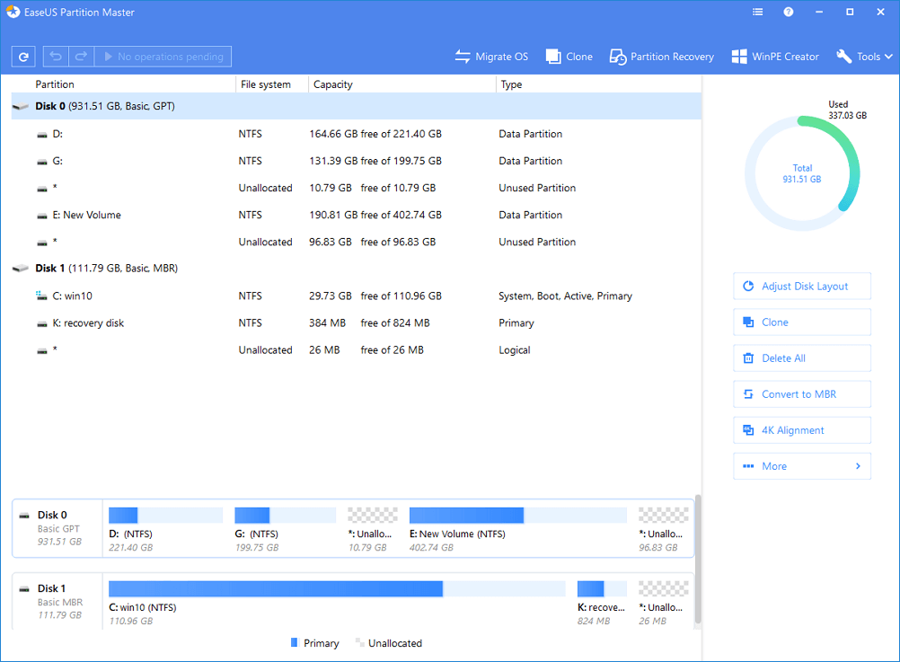 easeus partition master 12.0 دانلود