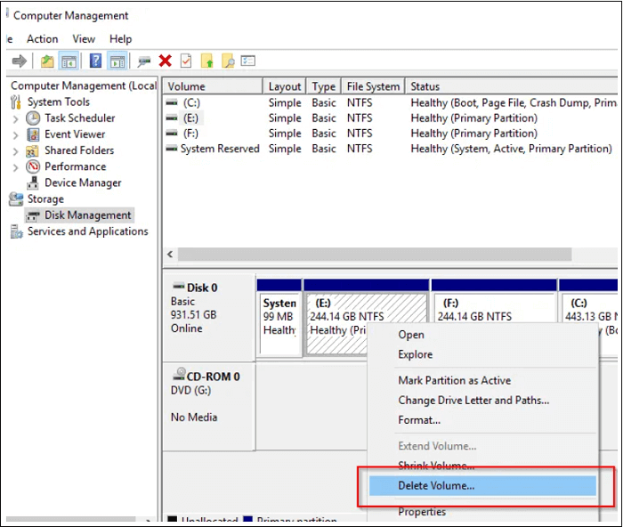 convert gpt to mbr disk management