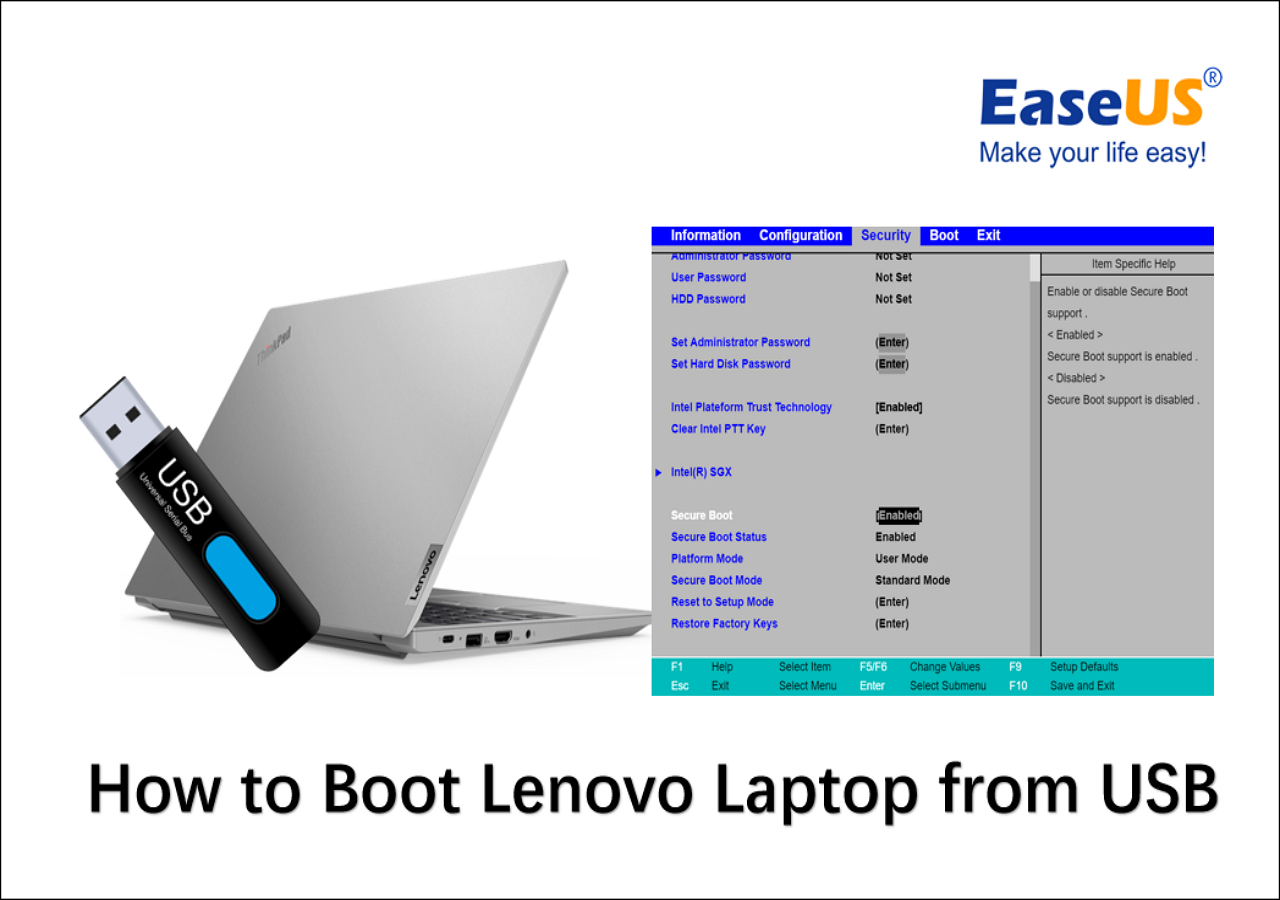 Installation indlogering dobbeltlag A Simple Guide to Make Lenovo Boot from USB Windows 10/11
