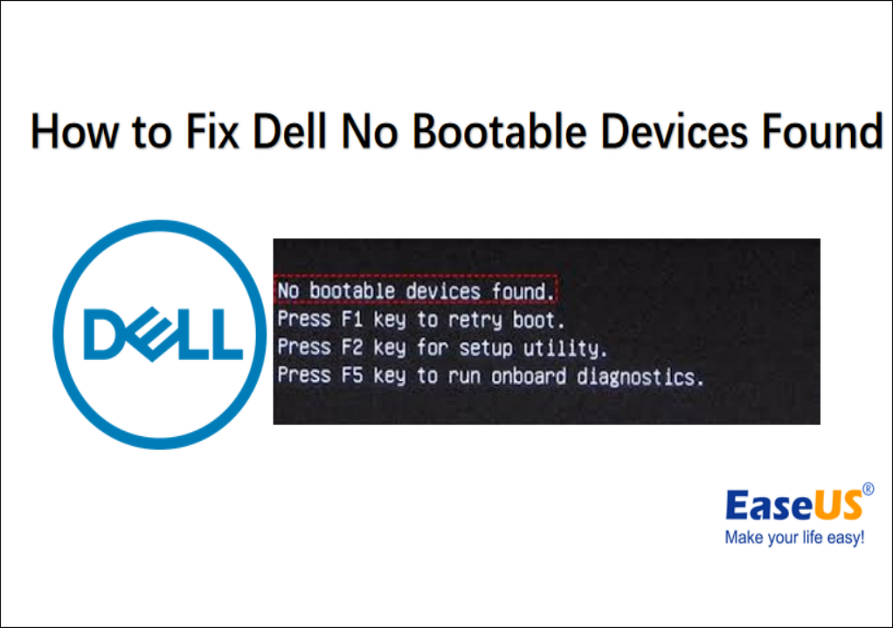 SOLVED: Dell No Boot Device Press F1 F2 F5 Black Screen With M.2