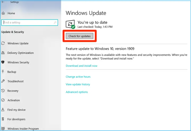 Sprawdź aktualizacje