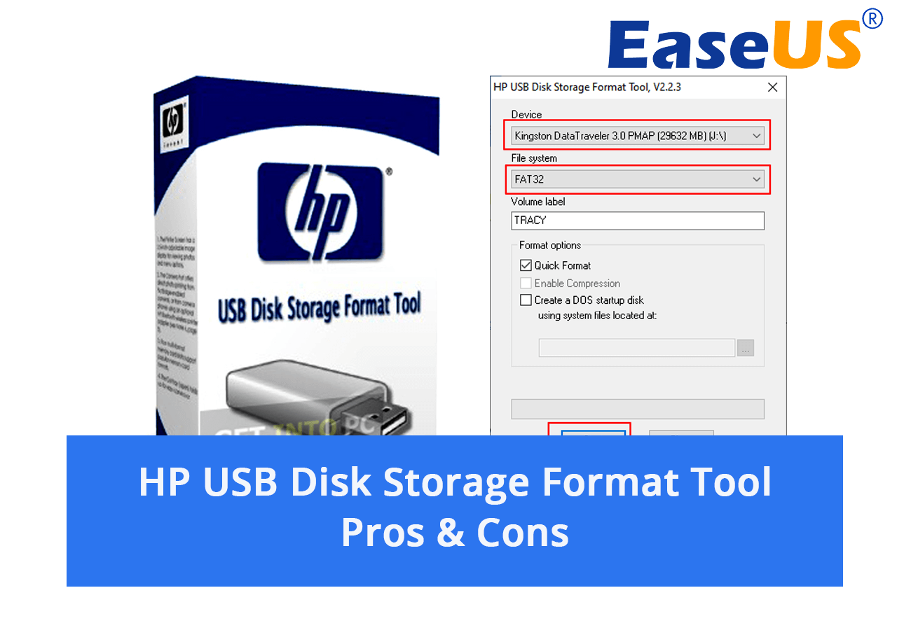 Glatte Supermarked Ballade HP USB Disk Storage Format Tool Free Download [Pros & Cons] - EaseUS