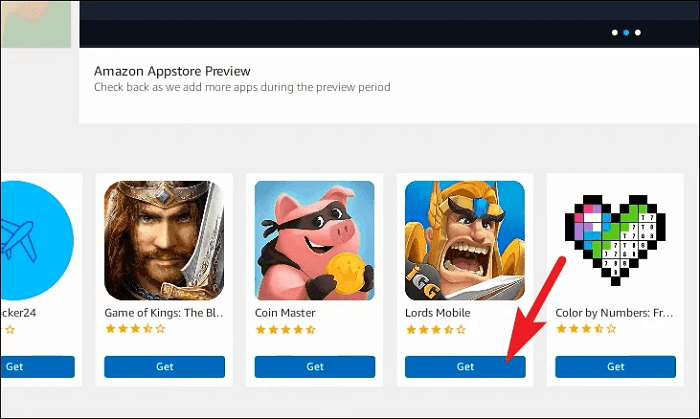 Get Amazon android apps