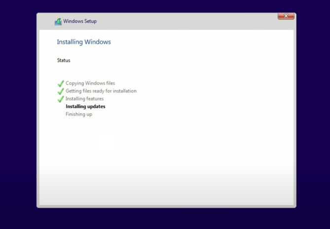 Finish Install Windows 11