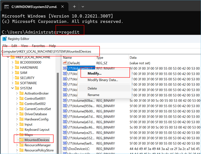 modificar o registro