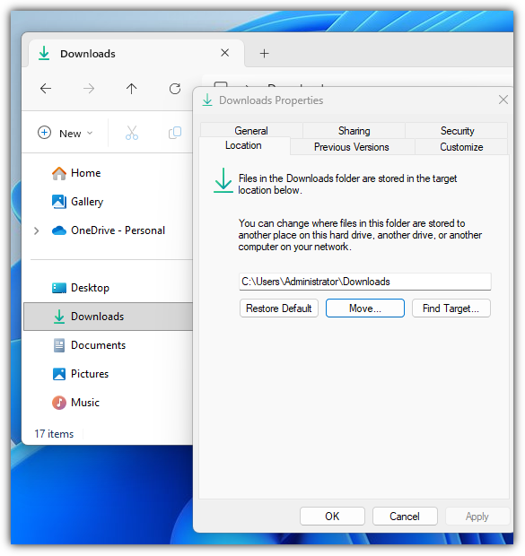 move folders