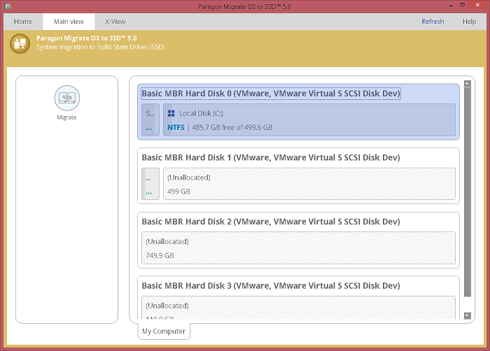 Paragon Migrate OS to SSD Travando