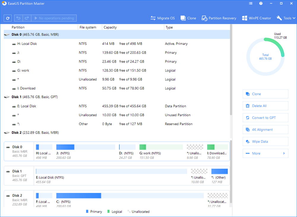 EASEUS Partition Master 17.8.0.20230612 for iphone download