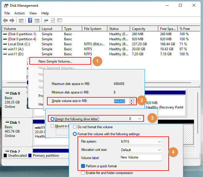 pessimistisk Enrich bibliotek How to Use Unallocated Free Space in Disk Management [Full Guide] - EaseUS