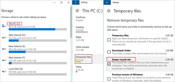 can you delete recycle bin