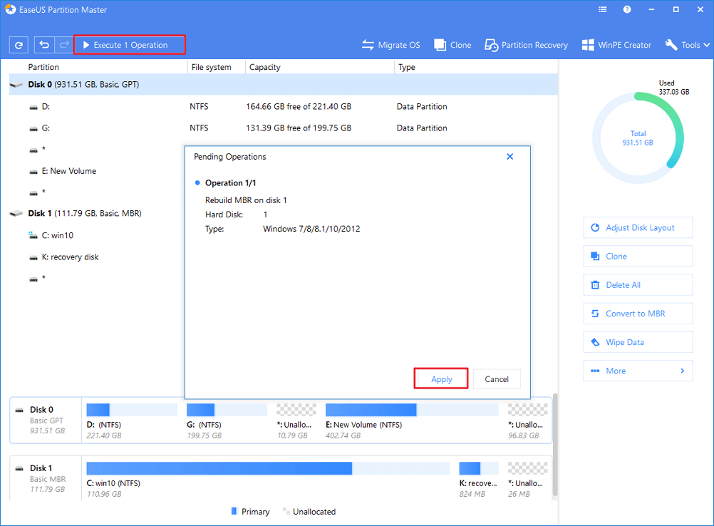 bootrec.exe tool windows 10