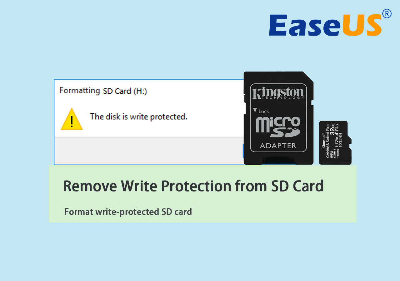 one Infant Distract 6 Ways on How to Remove Write Protection from SD Card - EaseUS