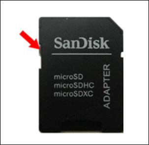 verificar adaptador de cartão micro sd