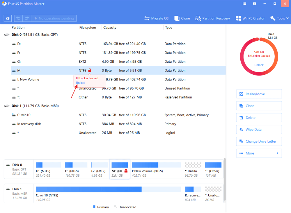 easeus partition master professional 11.10 easeus partition master professional 11.10