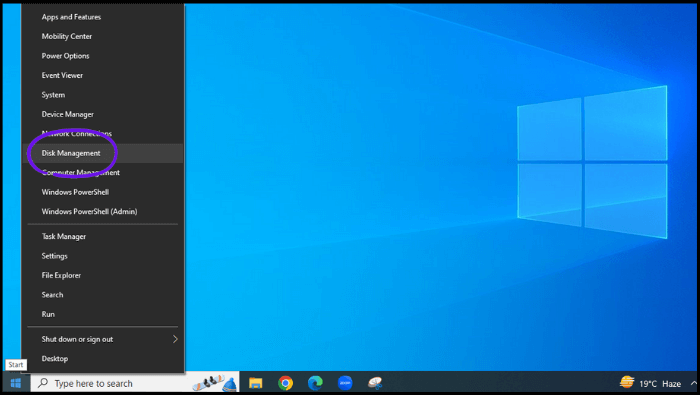 clique com o botão direito em iniciar
