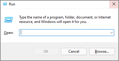 execute a caixa win11