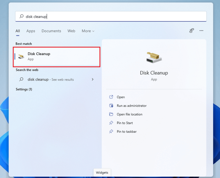 uvolněte místo ve Windows 11