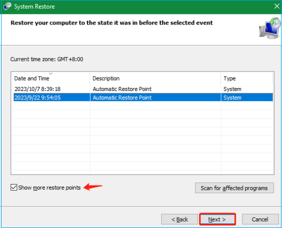 weitere Optionen anzeigen