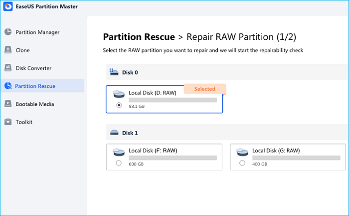 Rohmaterial reparieren
