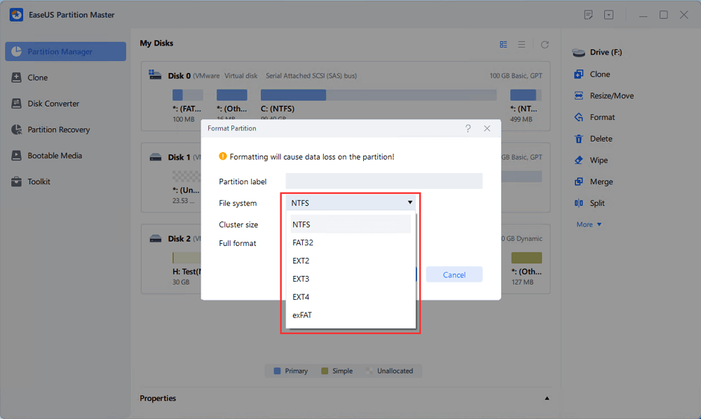 Format SSD for Windows 10 (Mac) Install SSD Format Tool - EaseUS