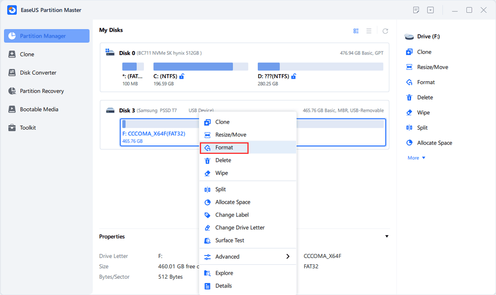 Cómo formatear un disco duro externo sin perder datos [Probado]