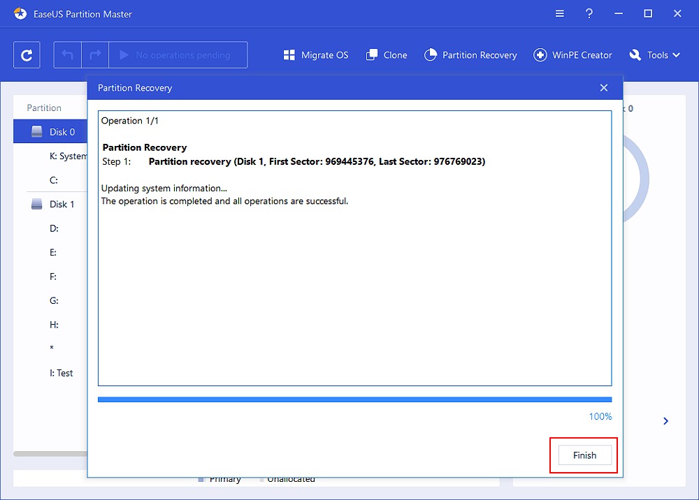 partition recovery step 5