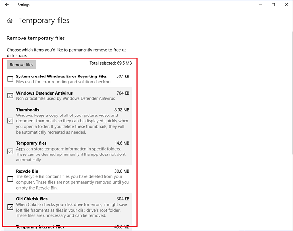 configuração de arquivo temporário 3