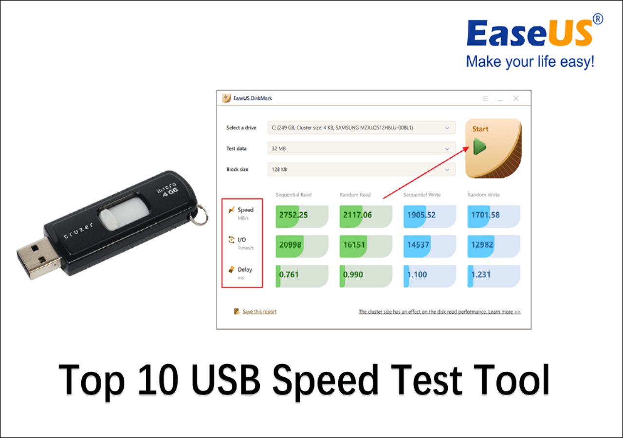 USB Speed Test Tool: Top 10 Picks for 2023 EaseUS
