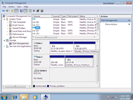 Attach VHD in Disk Management