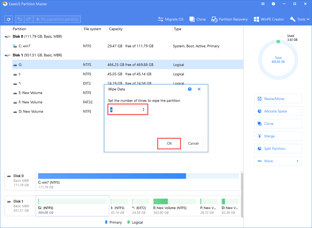 How To Wipe A Hard Drive Without Deleting Windows 7 10 Easeus