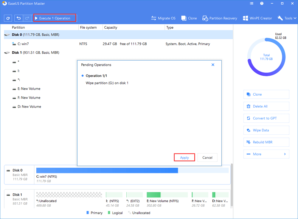 Wipe Partition - Step 3