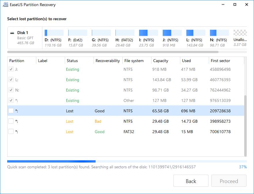 Tool zum Reparieren von Partitionstabellen